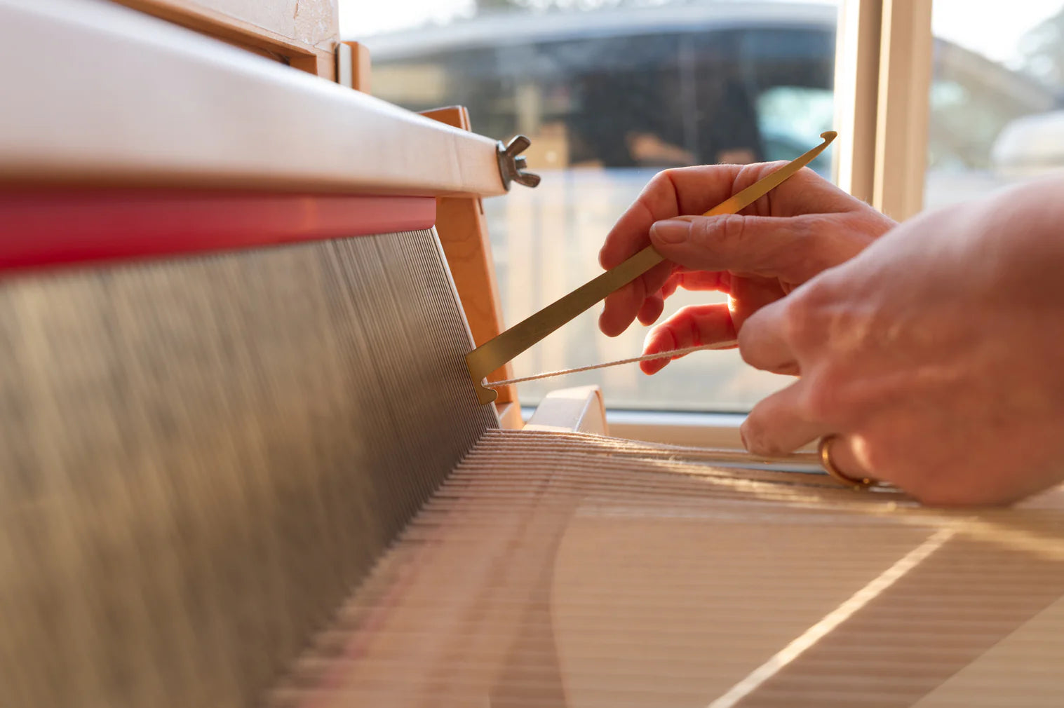 Brass Threading/Sley Hook | Gather Textiles