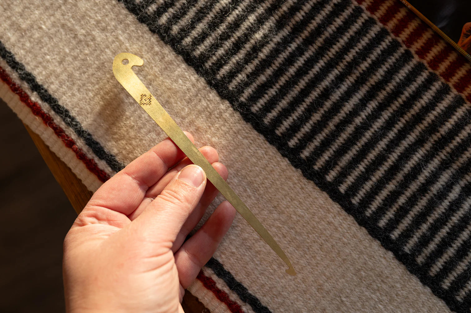 Brass Threading/Sley Hook | Gather Textiles